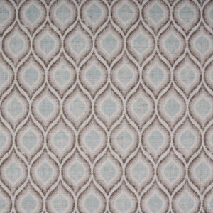 Bramble Hampton Rattan Wing Chair In Natural Rattan W/ Spivey Rost Fabric-Bramble-Blue Hand Home