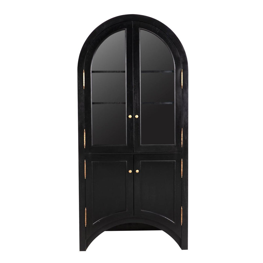 Haring Hutch, Hand Rubbed Black-Noir Furniture-Blue Hand Home