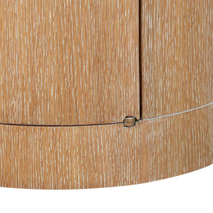 Harlan Side Cabinet, Almond-Blue Hand Home