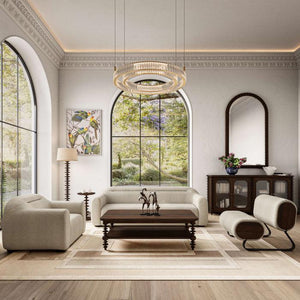 Milano Arch Floor Mirror-Blue Hand Home