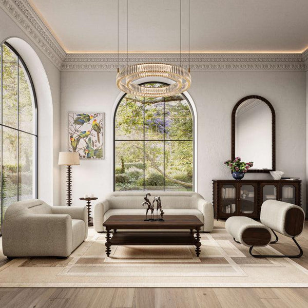 Milano Arch Floor Mirror-Blue Hand Home