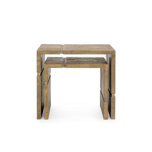 Hollis Nesting Tables Set of 2-Blue Hand Home