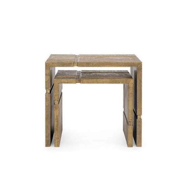 Hollis Nesting Tables Set of 2-Blue Hand Home