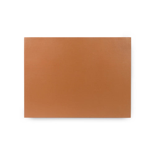Hunter Desk Blotter in Black Leather with Stitched Edges