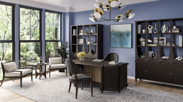 Vannes Round End Table-Blue Hand Home