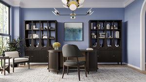 Vannes Round End Table-Blue Hand Home