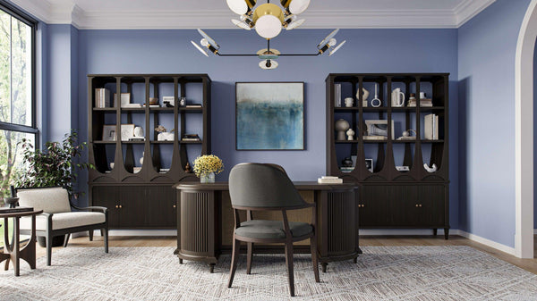 Vannes Round End Table-Blue Hand Home