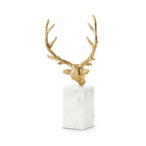 Hart Statue / Gold Leaf-Villa & House-Blue Hand Home