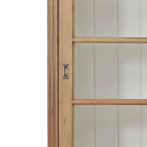 Hudson 99'' Bookcase w/ Sliding Doors-Blue Hand Home