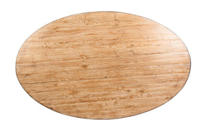 Ida 78" Oval Dining Table with Megan Base-Blue Hand Home