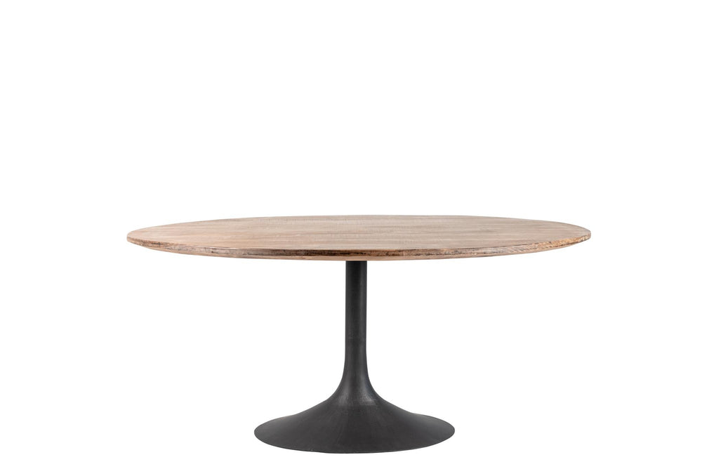 Ida 78" Oval Dining Table with Megan Base-Blue Hand Home