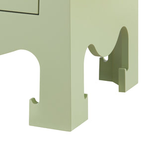 Jacqui 3-Drawer Side Table, Heritage Spring Green-Blue Hand Home