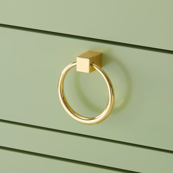 Jacqui 3-Drawer Side Table, Heritage Spring Green-Blue Hand Home