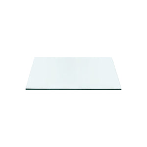 Jacqui 3-Drawer Side Table Glass Top, Clear