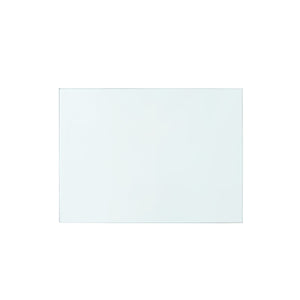 Jacqui 3-Drawer Side Table Glass Top, Clear