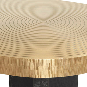 Jacob Coffee Table, Antique Brass-Blue Hand Home