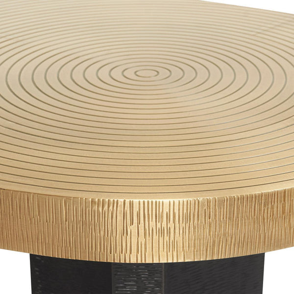 Jacob Coffee Table, Antique Brass-Blue Hand Home