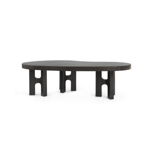 Jacob Coffee Table, Antique Brass-Blue Hand Home