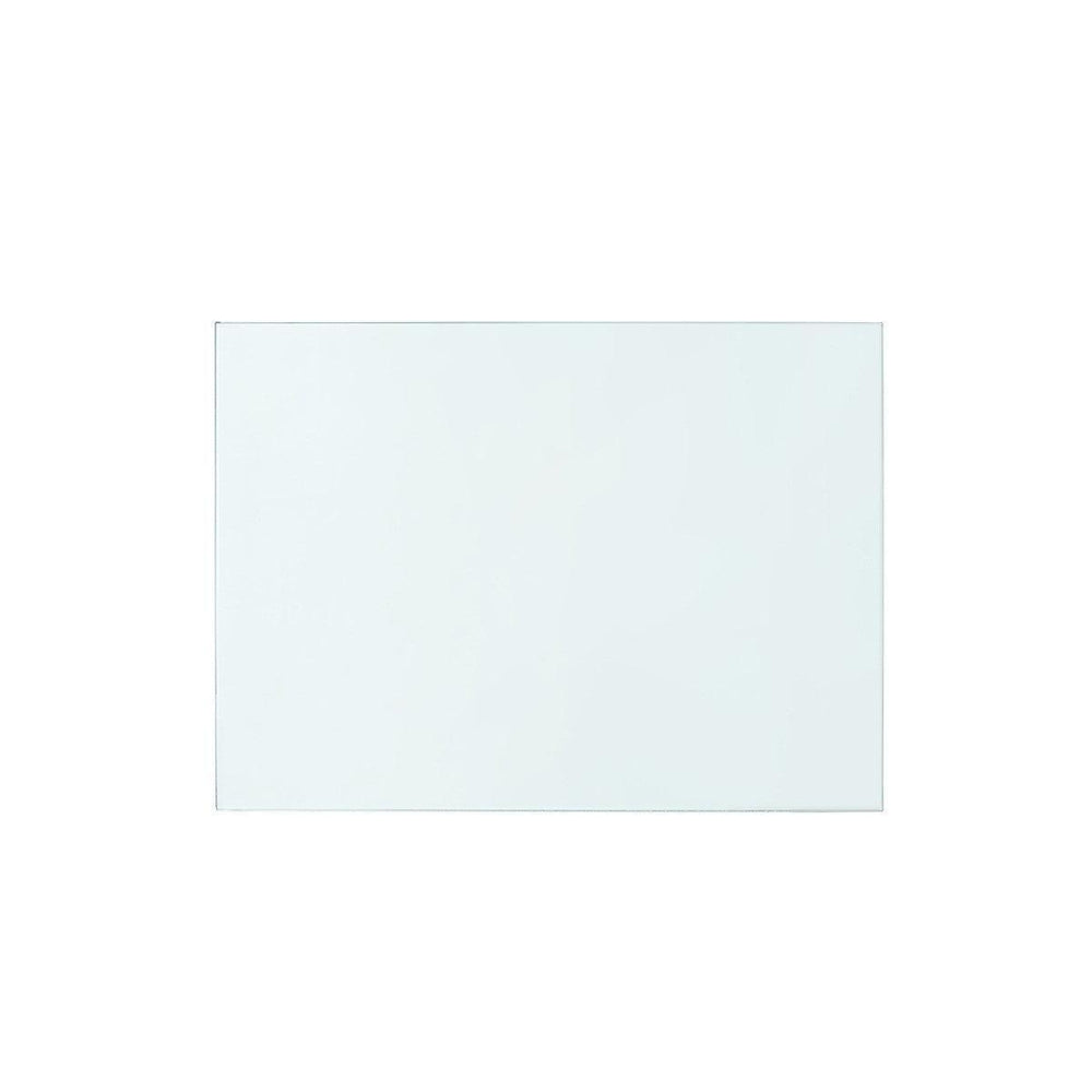 Jacqui 3-Drawer Side Table Glass Top, Clear-Blue Hand Home