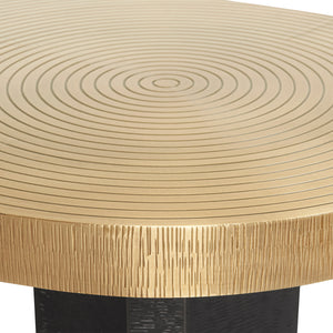 Jacob Coffee Table, Antique Brass-Blue Hand Home