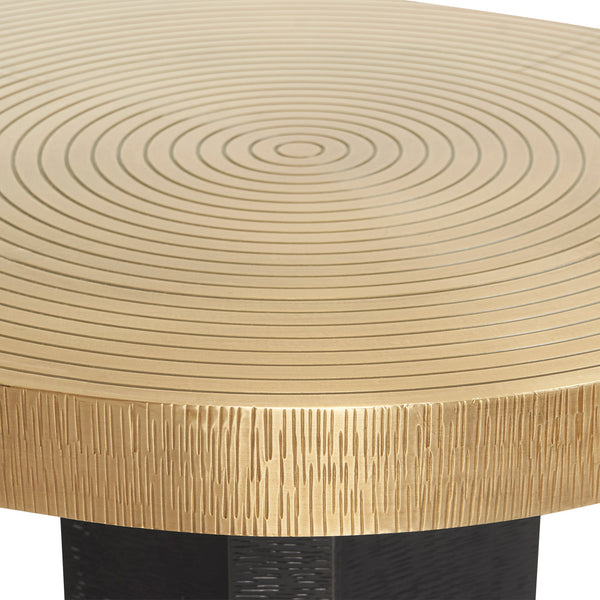 Jacob Coffee Table, Antique Brass-Blue Hand Home