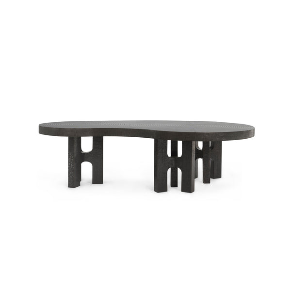 Jacob Coffee Table, Dark Bronze-Blue Hand Home