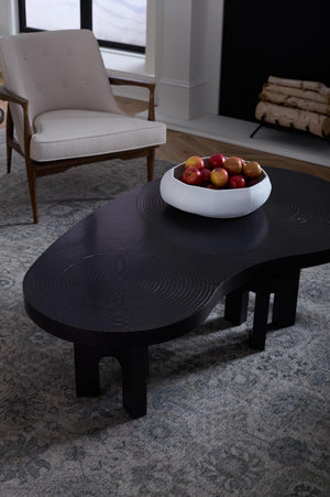 Jacob Coffee Table, Dark Bronze-Blue Hand Home