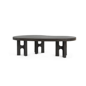 Jacob Coffee Table, Antique Brass-Blue Hand Home