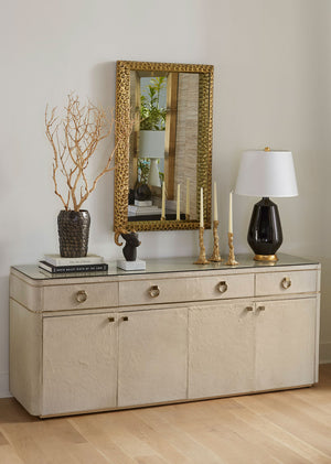 Julia Large Mirror, Antique Brass