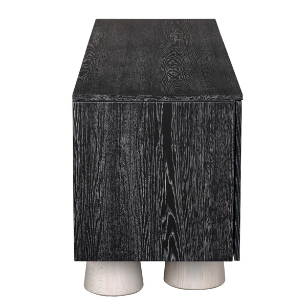 Jules Cabinet, Oak/Oak Veneer-Blue Hand Home