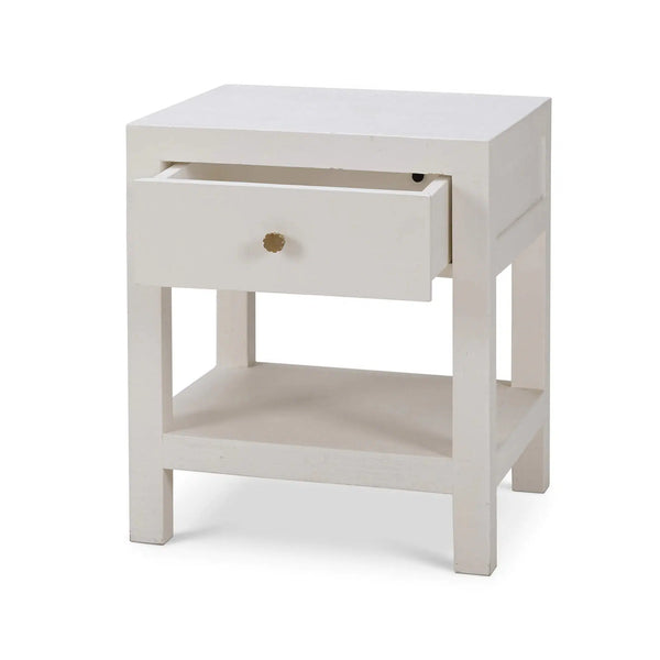 Kagu 1 Drawer Nightstand w/ Raffia-Blue Hand Home