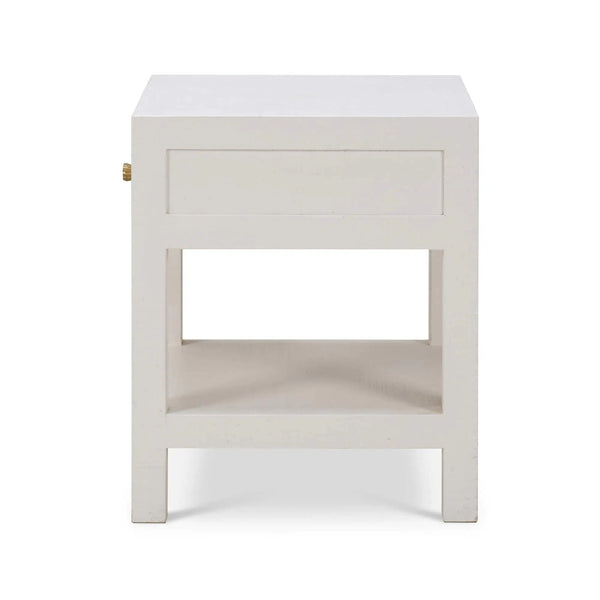 Kagu 1 Drawer Nightstand w/ Raffia-Blue Hand Home