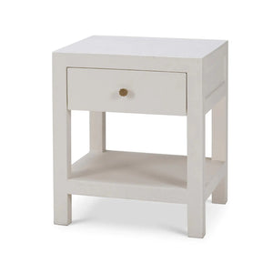 Kagu 1 Drawer Nightstand w/ Raffia-Blue Hand Home