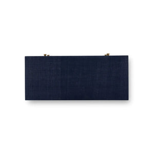 Kagu 3 Drawer Dresser w/ Raffia-Blue Hand Home