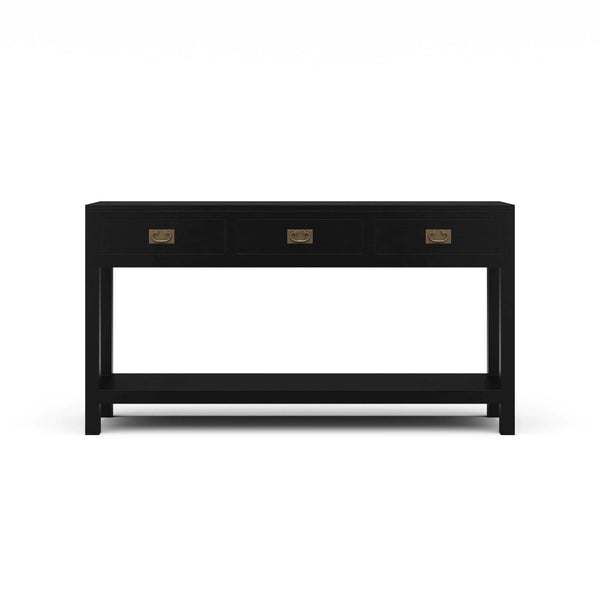 Kagu 3 Drawer Narrow Console-Blue Hand Home