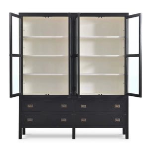 Kagu 4 Door Cabinet-Blue Hand Home