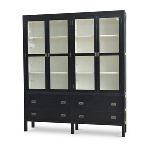Kagu 4 Door Cabinet-Blue Hand Home