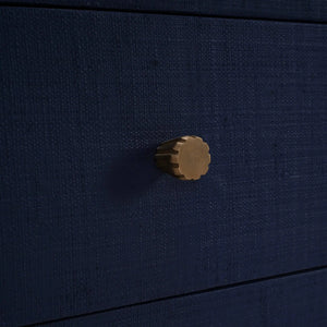 Kagu 6 Drawer Dresser w/ Raffia-Blue Hand Home