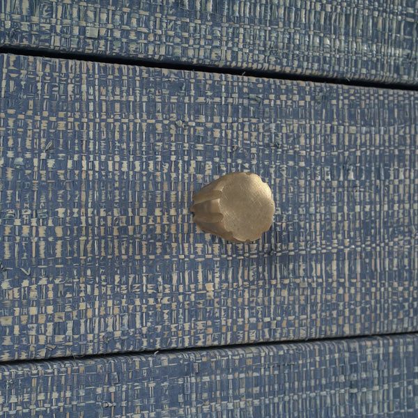 Kagu Console Table w/ Raffia-Blue Hand Home