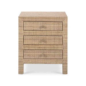 Kagu End Table w/ Rattan-Blue Hand Home