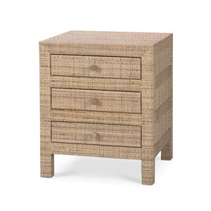 Kagu End Table w/ Rattan-Blue Hand Home