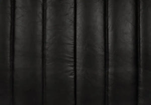 Khann Sofa, Ebony Black Leather-Noir Furniture-Blue Hand Home