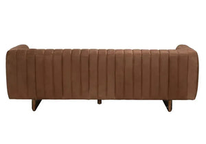 Khann Sofa, Orris Brown Leather-Noir Furniture-Blue Hand Home