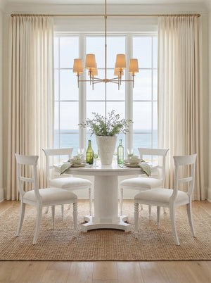 Kinsley 48" Dining Table, Glazed Whisper White