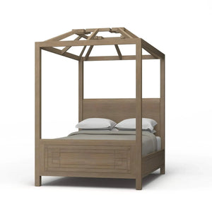 Knightsbridge 4 Poster Queen Bed-Blue Hand Home