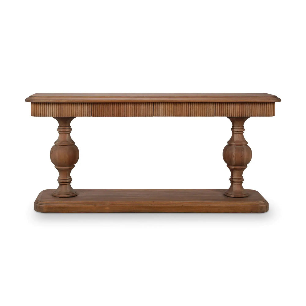 Kraton 2 Drawer Pedestal Console Table-Blue Hand Home