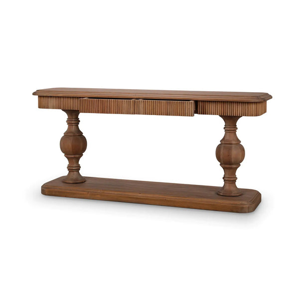 Kraton 2 Drawer Pedestal Console Table-Blue Hand Home