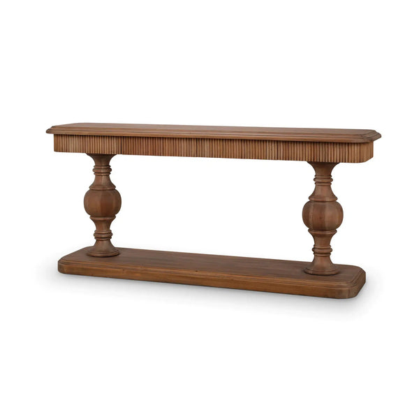 Kraton 2 Drawer Pedestal Console Table-Blue Hand Home