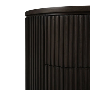 Kraton Oval Bedside Table-Blue Hand Home