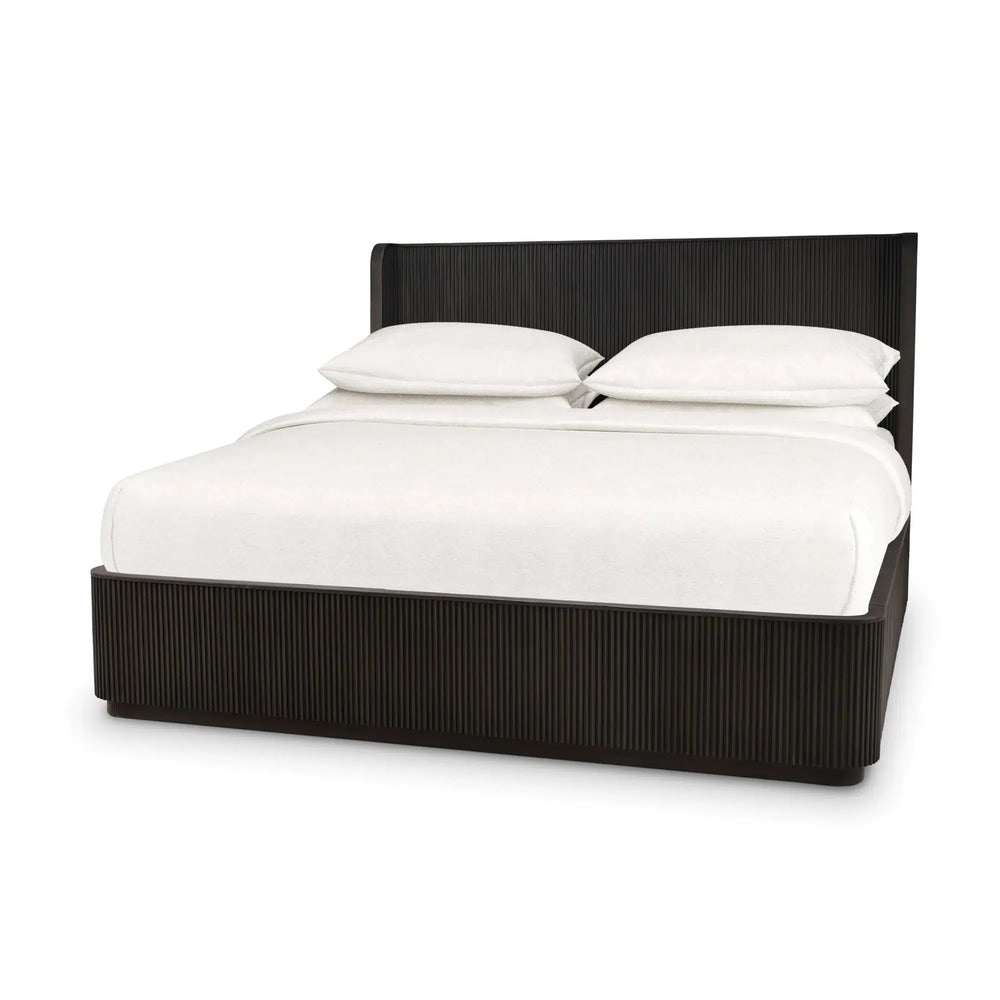 Kraton Rounded Bed King-Blue Hand Home
